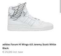 Adidasi Adidas aripi Hi Wings 4.0 Jeremy Scott White marime 41 - 42