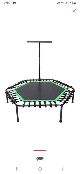 Продам Фитнес Батут для Джампинга с Регулировкой Ручки Зеленый