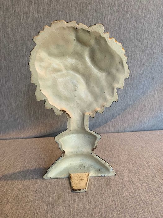 чугунена стоперка за врата с цвят на слънчоглед