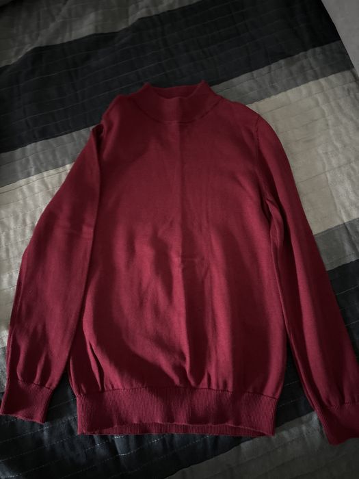 Lot pulovere bordo - baieti- 9-10 ani