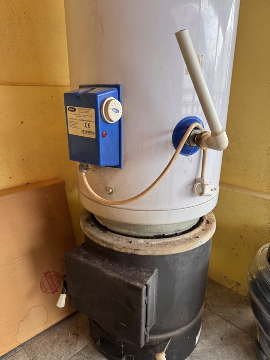 Vand cazan de apa, 2 surse, lemn + curent