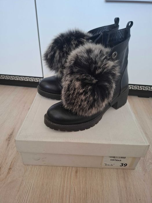 Боти естествена кожа Bianki