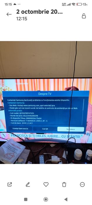 tv QLED nou 8K Smart 140cm-QE55Q700TATXZG,nu Philips,Sony,Lg