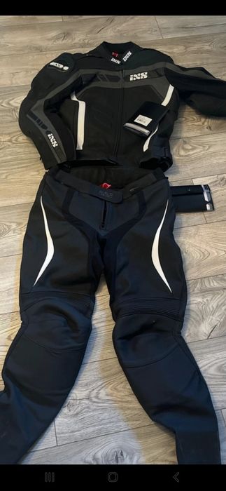 Costum moto nou din piele IXS 54 L