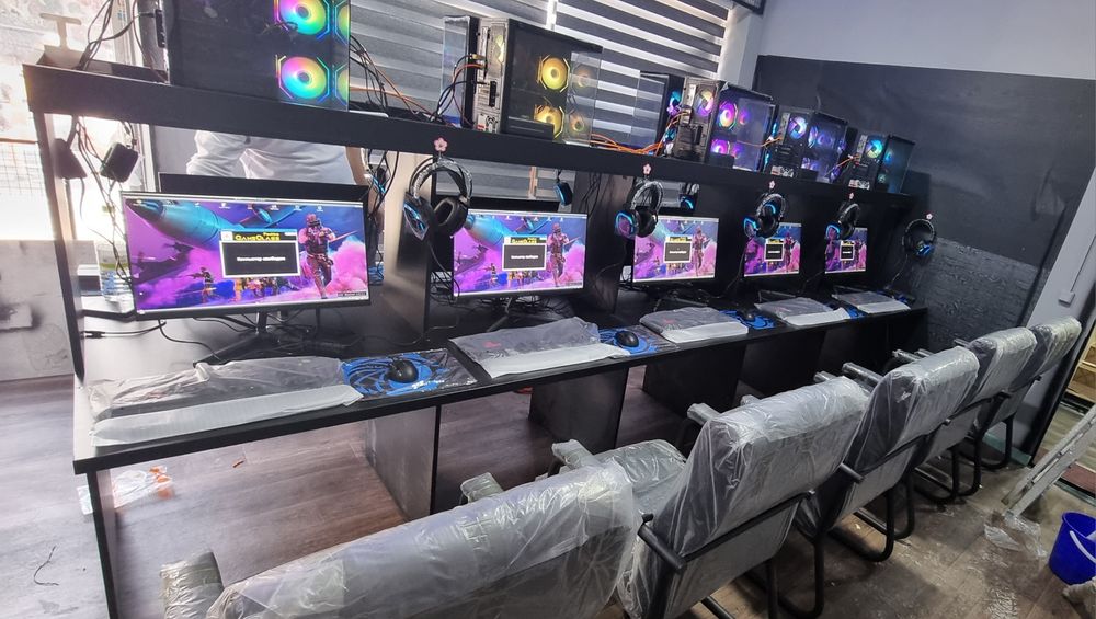 Game club uchun 10ta igravoy Kompyuterlar stol kreslo xammasi