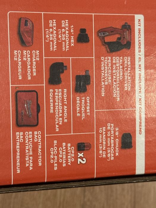 Акумулаторен винтоверт MILWAUKEE M12FDDXKIT 2 батерии и зарядно