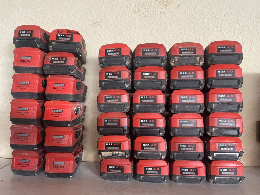 Hilti bateri defecte oferta 90 ron bucata an 2021 și 2022