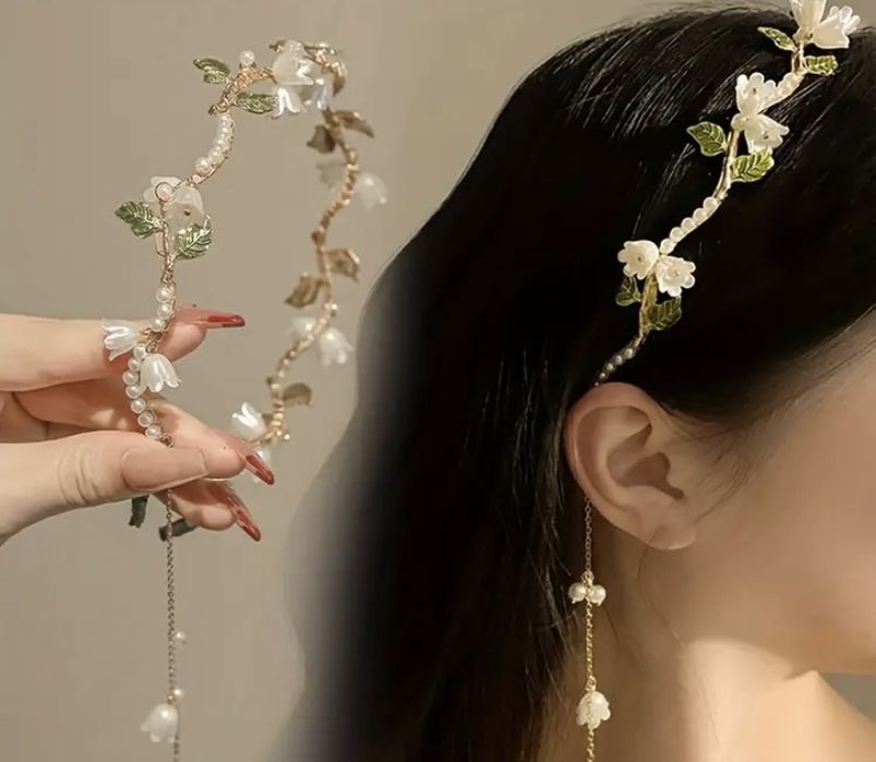 Диадема с цветя за специални събития