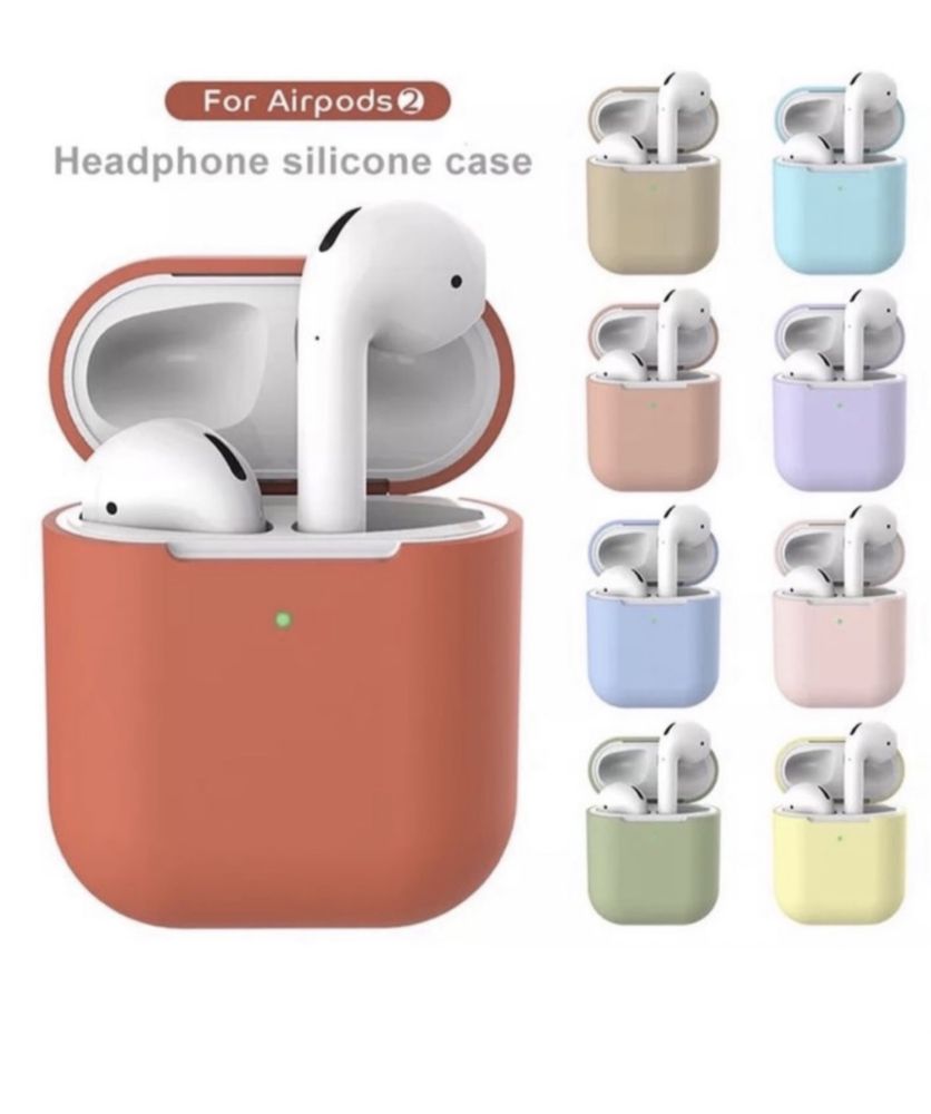 Husa Silicon Slim Pentru Cutie Casti Aipods PRO Airpods 1 2 3  4 PRO 2