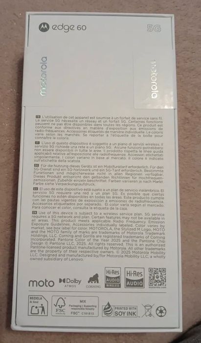 Motorola Edge 60 5G, 512GB Gibraltar Sea Nou Sigilat