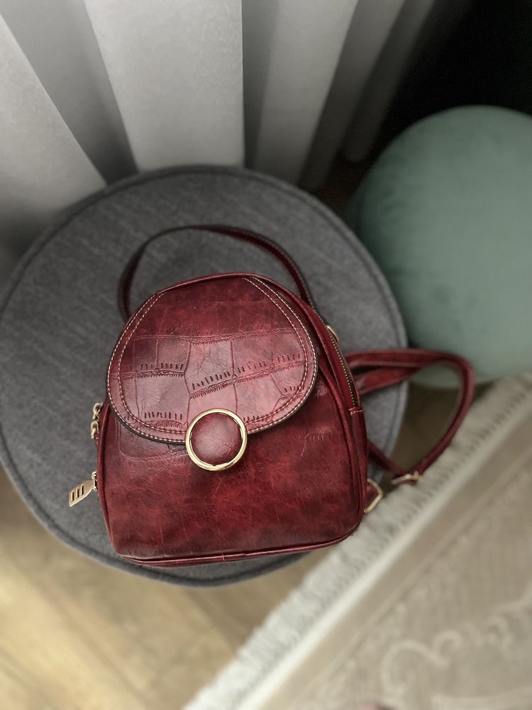 Rucsac bordo elegant