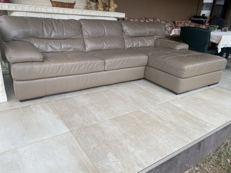 Coltar fix piele naturala 100% brand Olanda 283x160x80cmh Calitate top