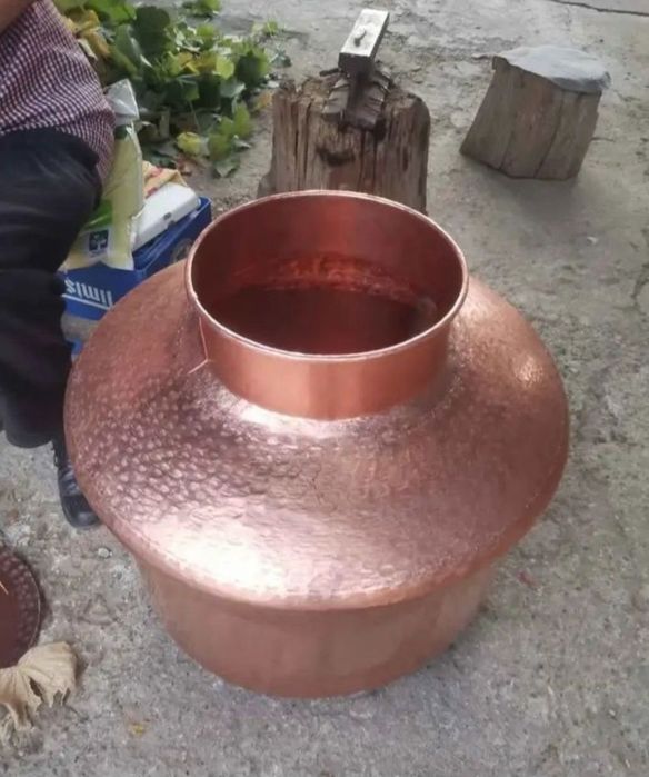 Vând un cazan de țuică din cupru alimentar capacitate de 100litri cu f