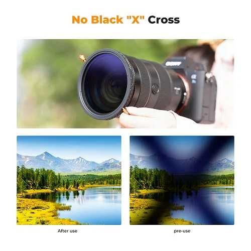 K&F Concept HMC 2 в 1 CPL + ND2 - ND32 филтър с регулируема плътност