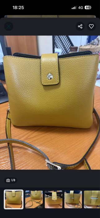 Нова дамска кокетна чанта на италианската фирма Vera. Естествена кожа