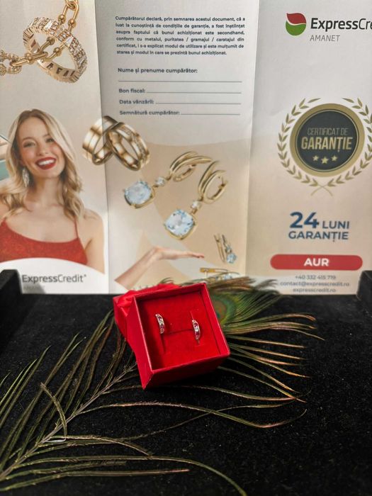 Cercei aur 14k 0.72g {B.59682.3-Tatarasi} Garantie 2 ani 224 lei