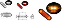 LED диоден маркер токос габарит бус платформа камион ремарке ЛЕД 24V