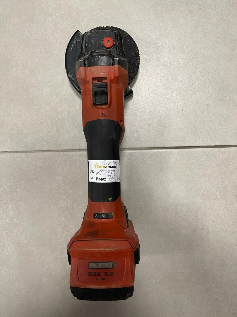 Polizor unghiular pe acumulator HILTI AG 4S-A22 -A-