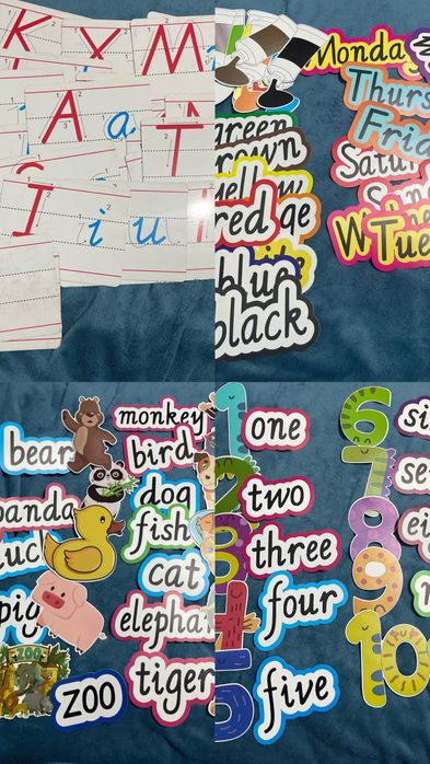 Слова и картинки на английском с магнитом, для изучения языка