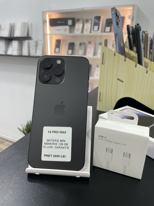 Magazin, vindem iPhone 14 Pro Max, 128gb, GARANTIE