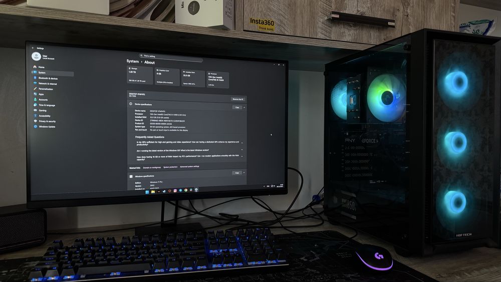 Full komplekt Gaming PC | i5-13400 | RTX 4060 | 32GB 1TB