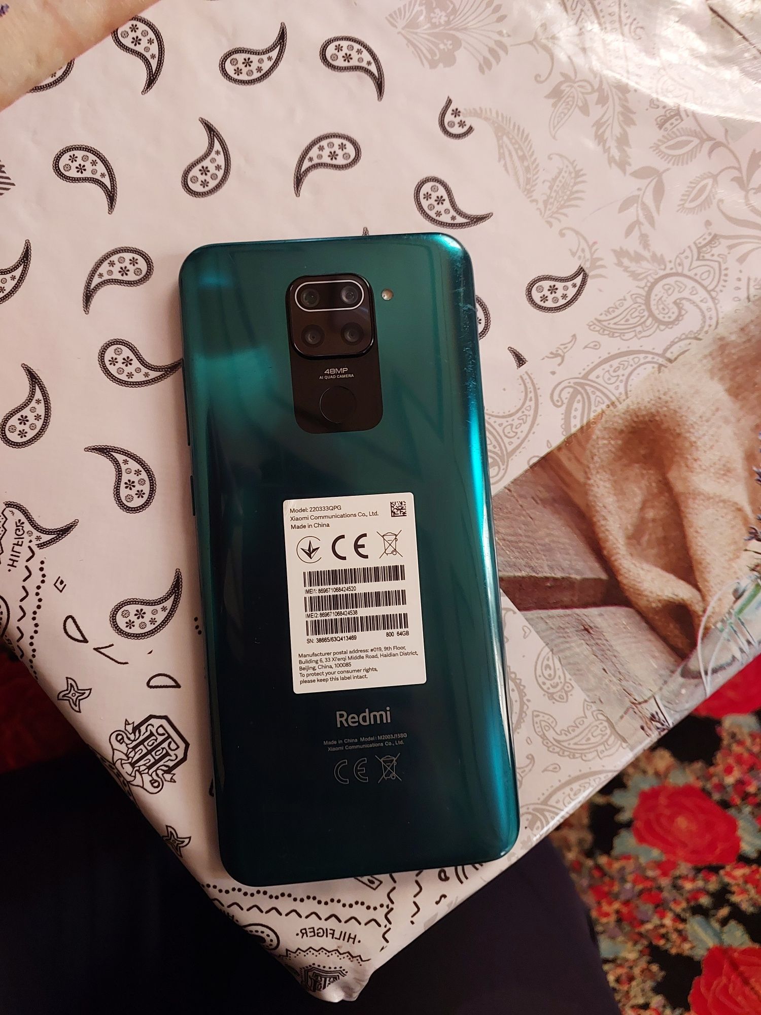 Resmi note 9 sotlad