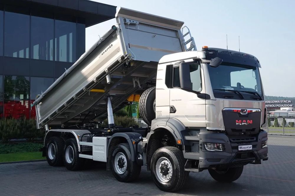 MAN TGS 41.480 / 8x6 / BASCULANĂ SPATE / MANUAL / NOU NOU / KH-KIPPER /