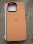 Husa iPhone 15 Pro Max Apple Silicone Case with MagSafe, Orange Sorbet