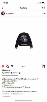 Balenciaga Geaca Bomber Join a Weird Trip