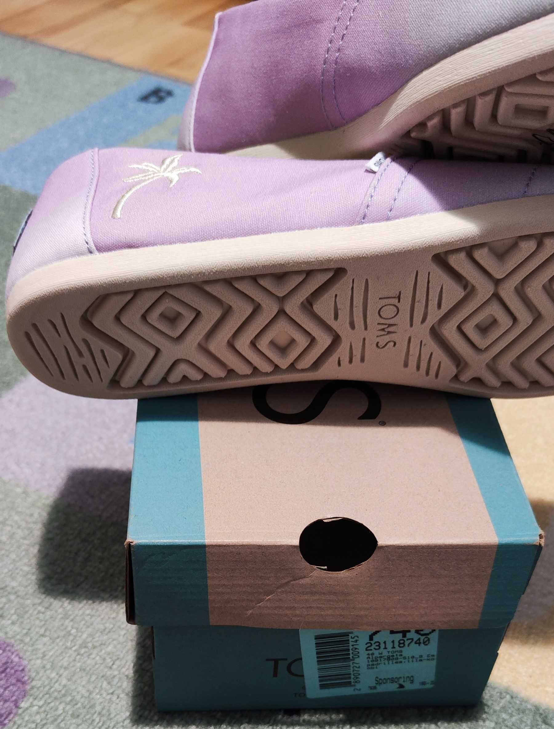 TOMS ALPARGATA - Lilac ombre canvas size 40 – Женски еспадрили TOMS