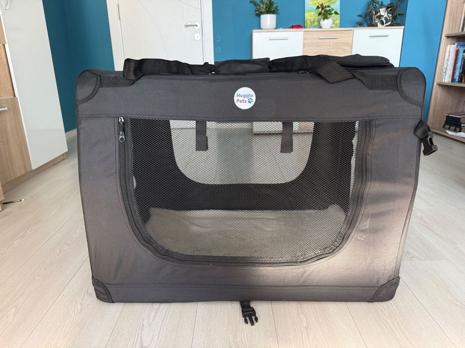 Сгъваема транспортна чанта за средно голямо куче Huggle Pets