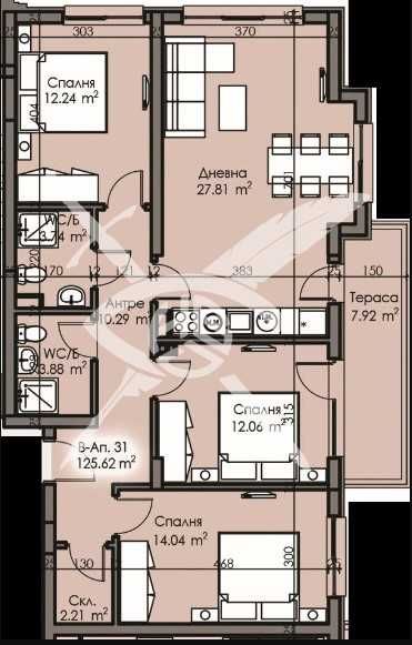 Многостаен апартамент в Изгрев 919-26936