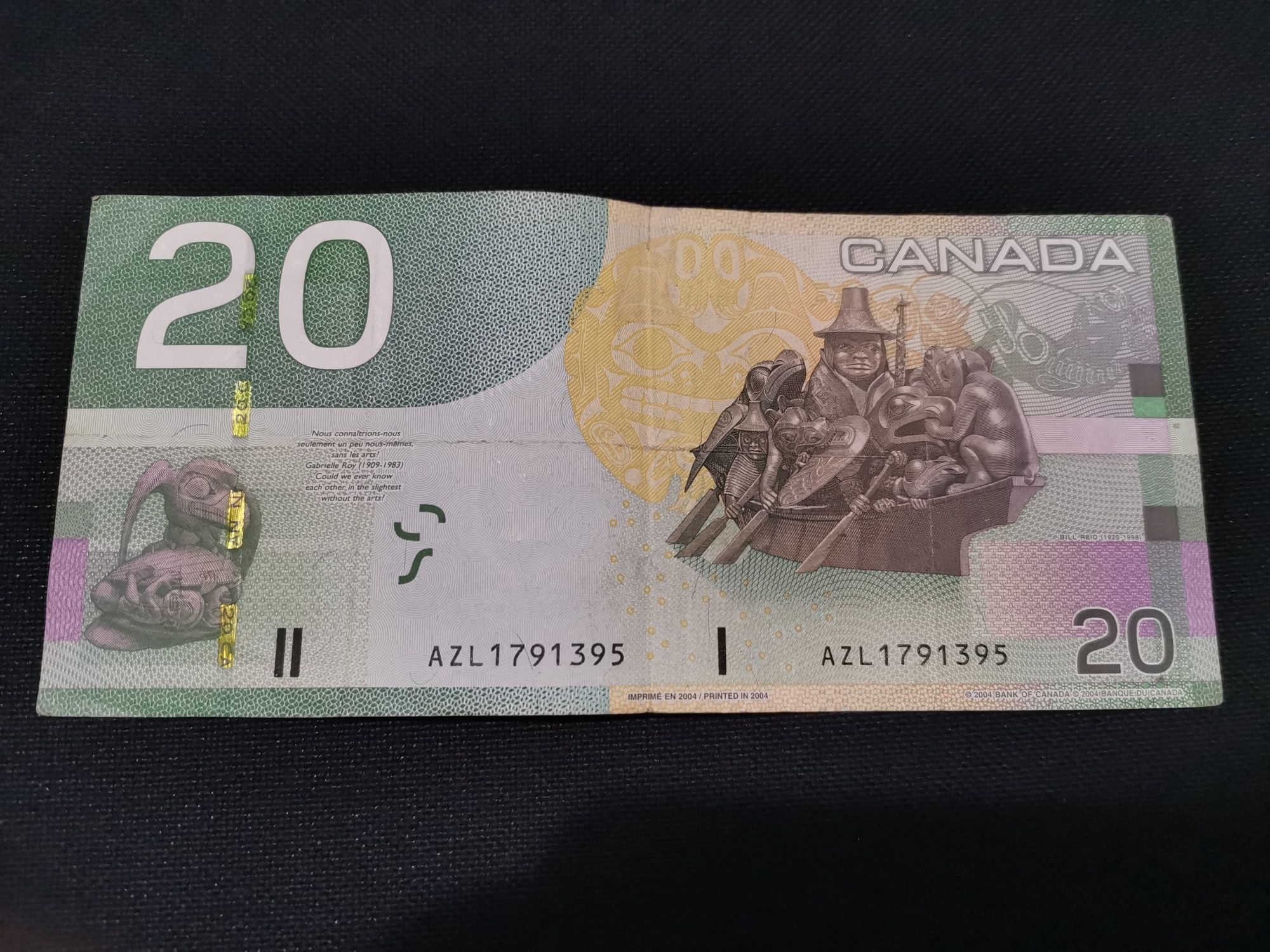 Bancnotă 20 dolari Canada