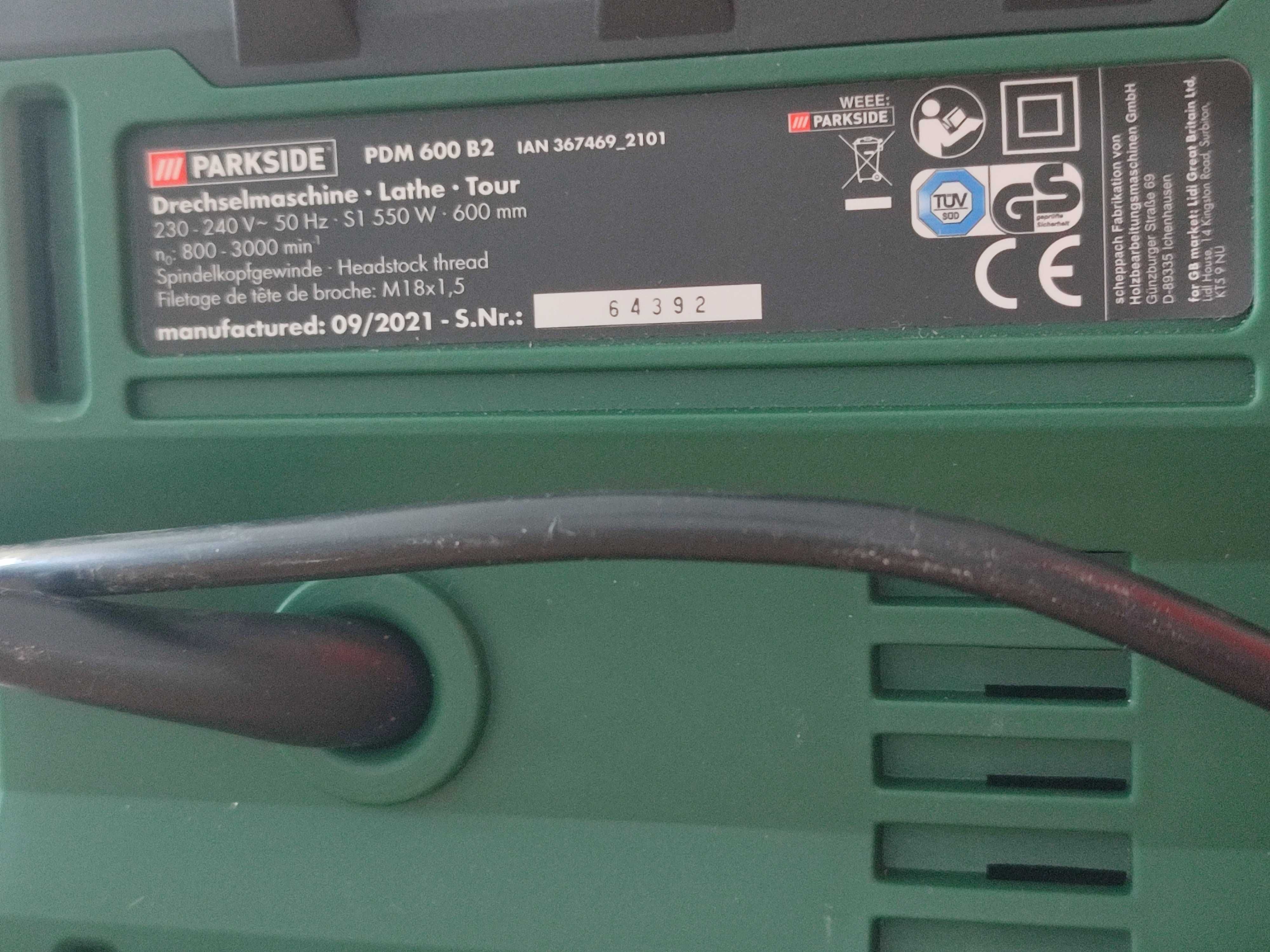 Продавам струг за дърво PARKSIDE PDM600B2