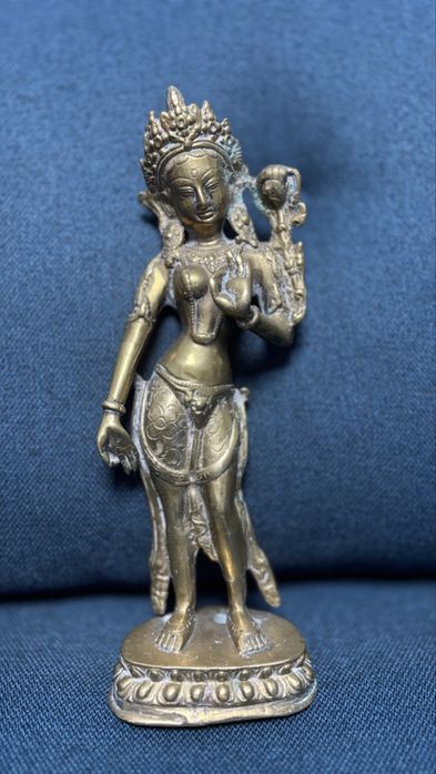 Statuie Bronz Thailandeza Templul Teppanom Tai-Zeita-Colectie-Detalii