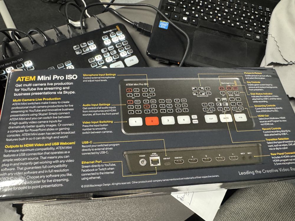 Blackmagic Design ATEM Mini Pro ISO – Професионален видео суичър