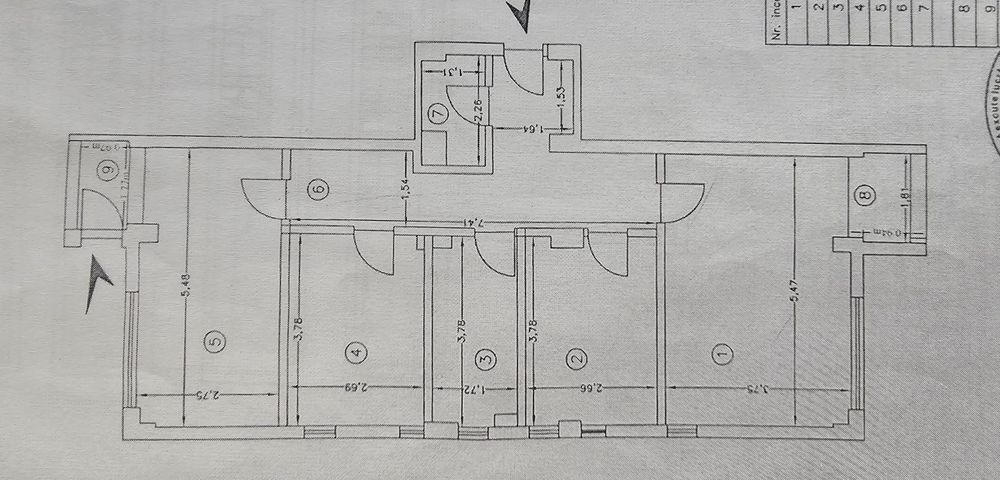 Apartament 3 camere decomandat, 84 mp, mobilat - Bucium