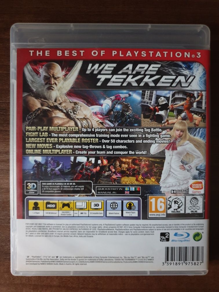 Tekken 6 & Tekken Tag Tournament 2 PS3/Playstation 3