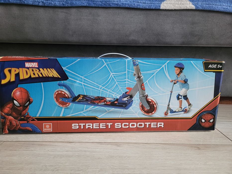 Trotineta pliabila din aluminiu, Mondo, Spiderman 5 ani