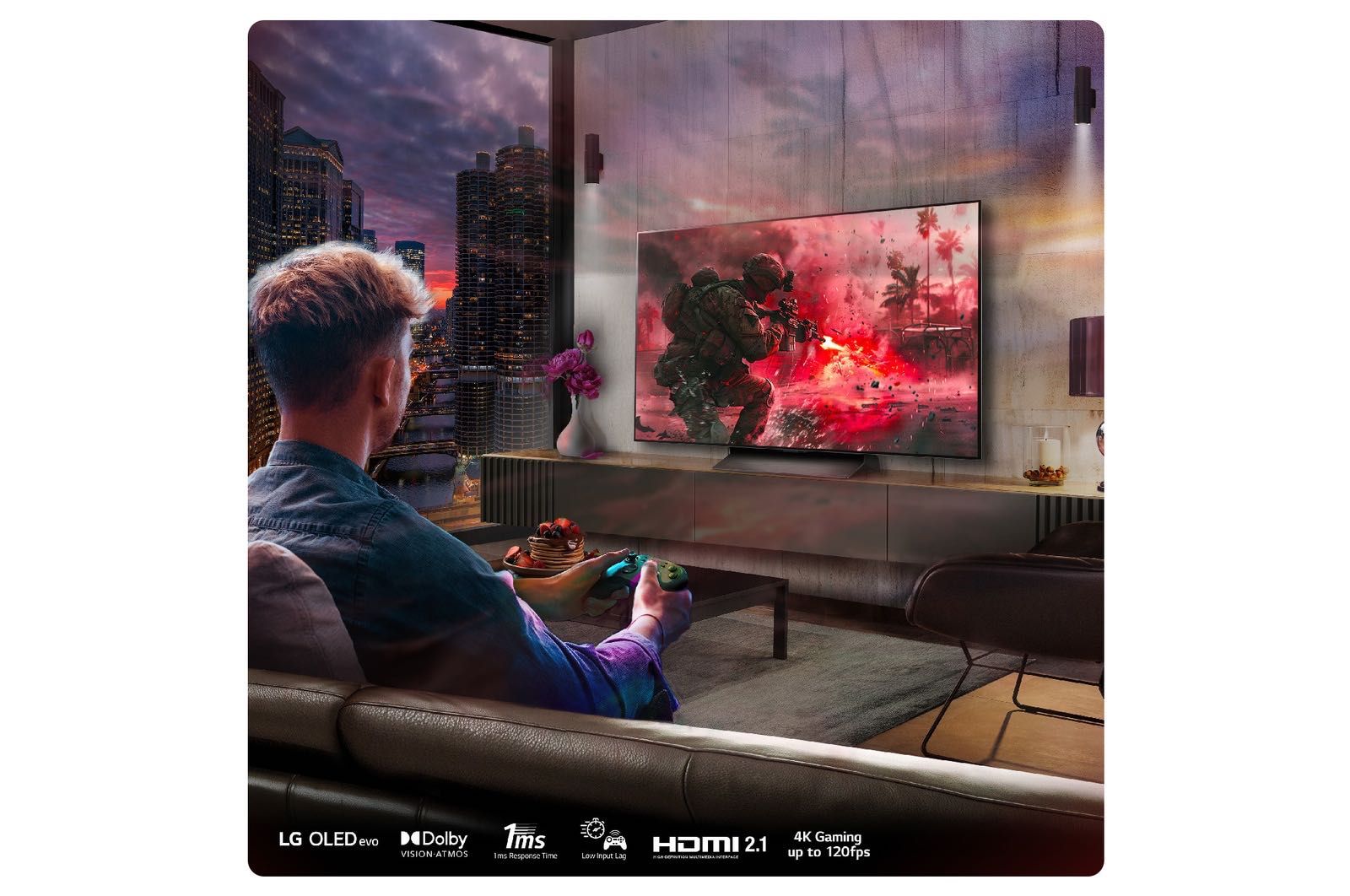 Телевизор LG OLED evo C4 4K OLED55C4RLA