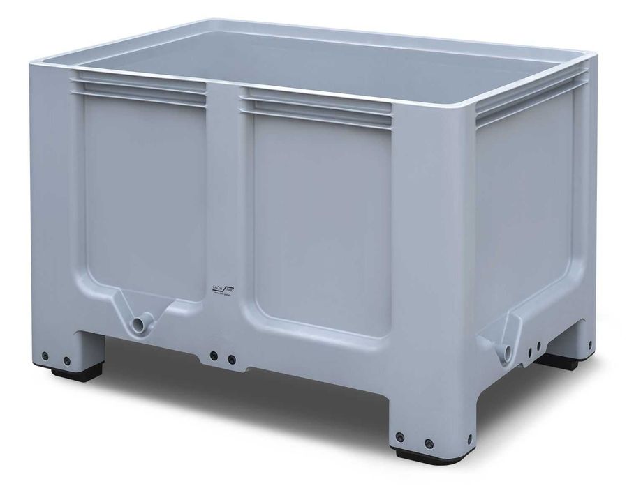 BOXPALET CU 4 PICIOARE GRI 1200x800x800 mm model RETURO