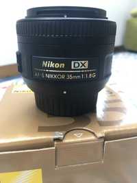 Obiectiv Nikon AF-S DX Nikkor 35mm f/1.8G + parasolar