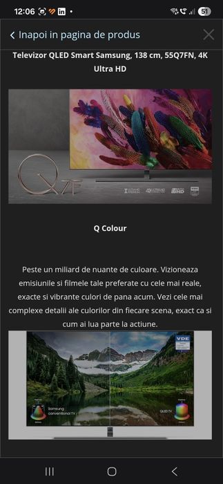 Samsung Qled Q7FN 139 cm