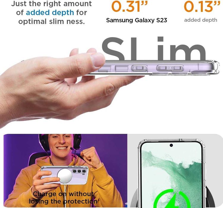 Husa CRYSTAL 360° fata + spate pt. Samsung Galaxy S23 Plus / S23 Ultra