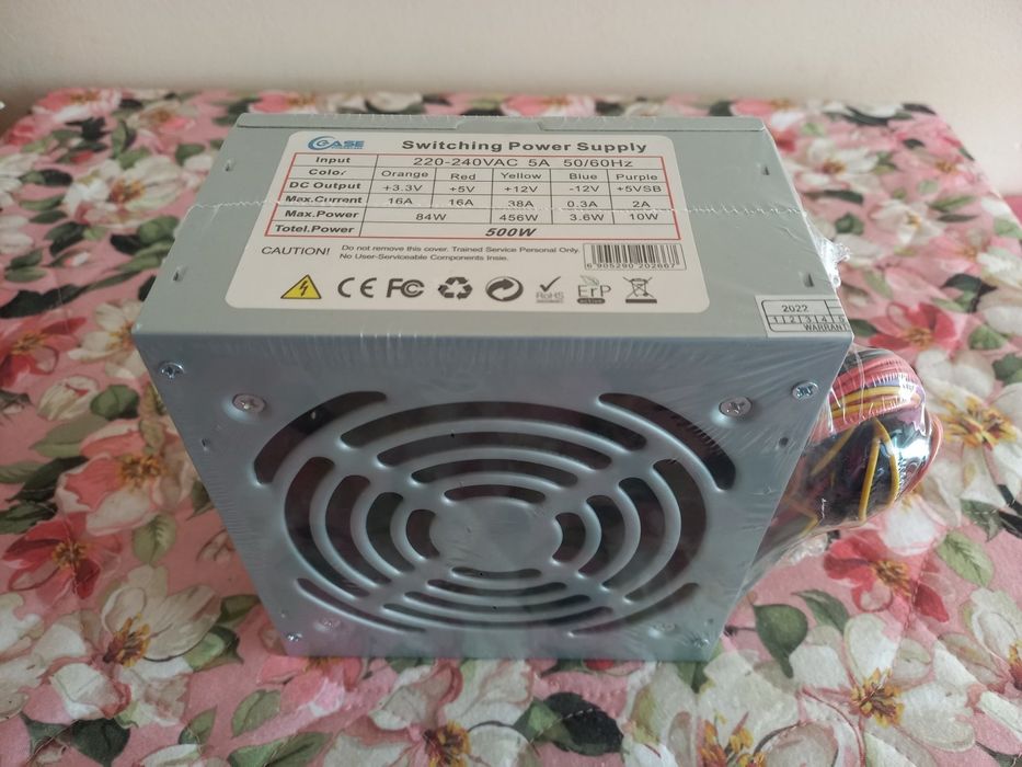 НОВО Захранване за компютър 500W ,Захранващ блок