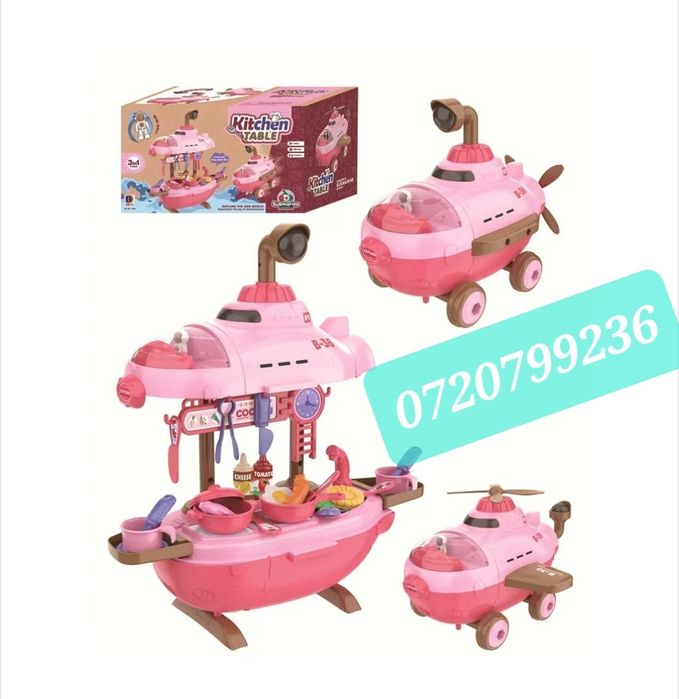 Bucatarie copii 2 in 1 cu 27 piese NOU