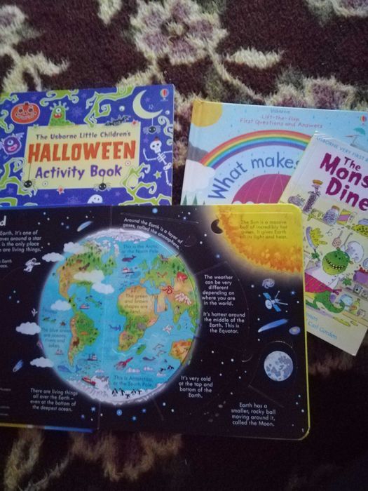 Lot cărți Usborne interactive în limba engleză 55lei/lot, 30lei/bucată