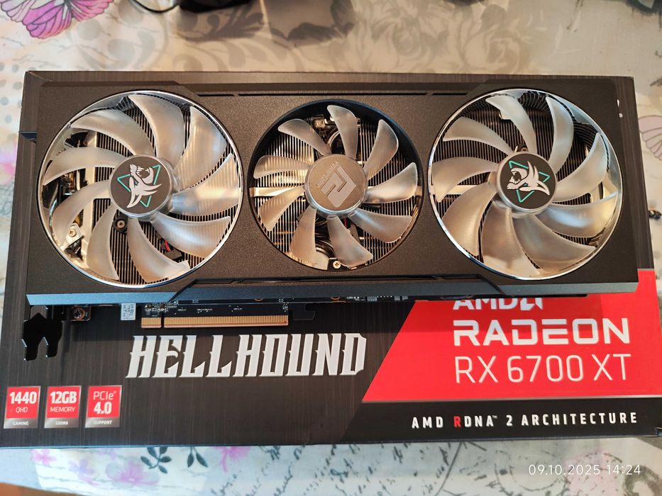 Видеокарта RX 6700XT 12GB PowerColor Hellhound AMD Radeon
