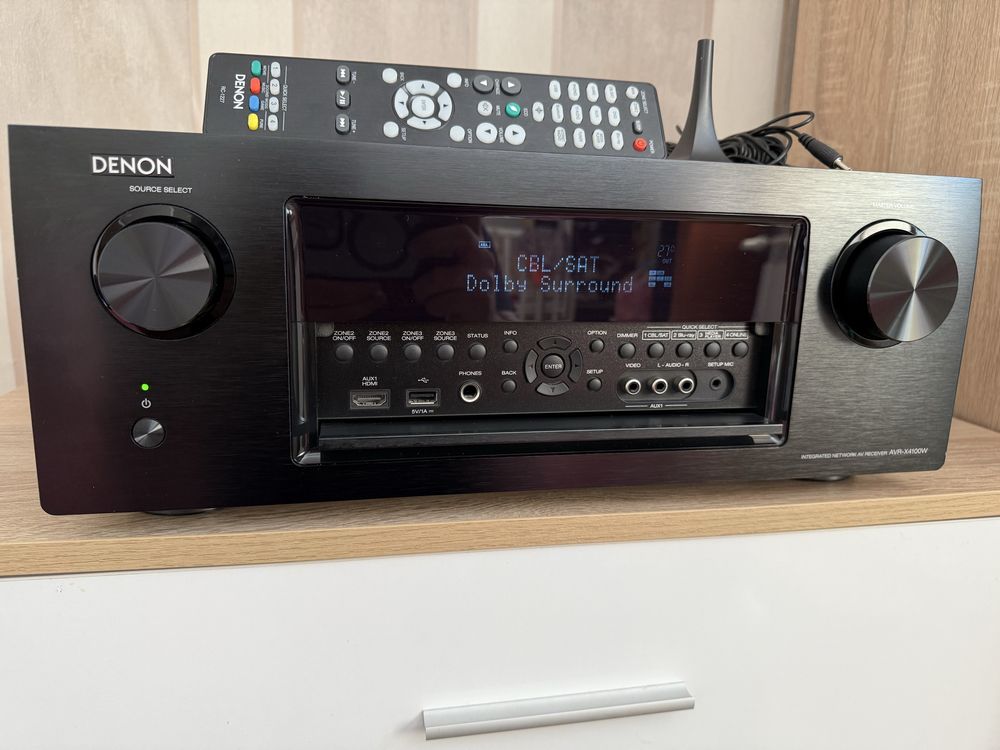 Denon AVR-X4100w Като нов Bluetooth Wo-Fi