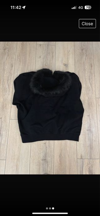 hanorac cu blana pe gluga